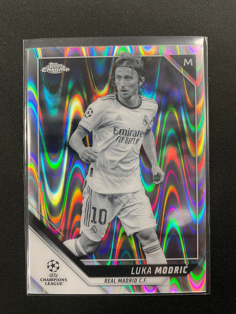 2022 TOPPS CHROME UEFA CHAMPIONS LEAGUE - RAYWAVE REFRACTOR - SINGLES - SELECT YOUR PLAYER