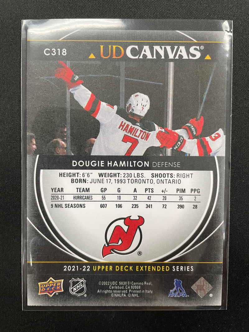 2021 UPPER DECK EXTENDED SERIES - UD CANVAS - BLACK - D. HAMILTON -