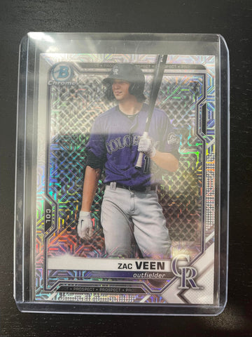 2021 TOPPS BOWMAN CHROME - MOJO REFRACTOR - Z. VEEN - #BCP-183