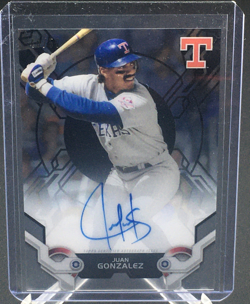 2019 TOPPS HIGH TEK - J. GONZALEZ - #HTA-JG - #'D/50 - AUTOGRAPH