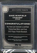 2019 TOPPS TRIBUTE - TRIPLE DUAL RELIC - D. WINFIELD - #DR-DW - #'D/50