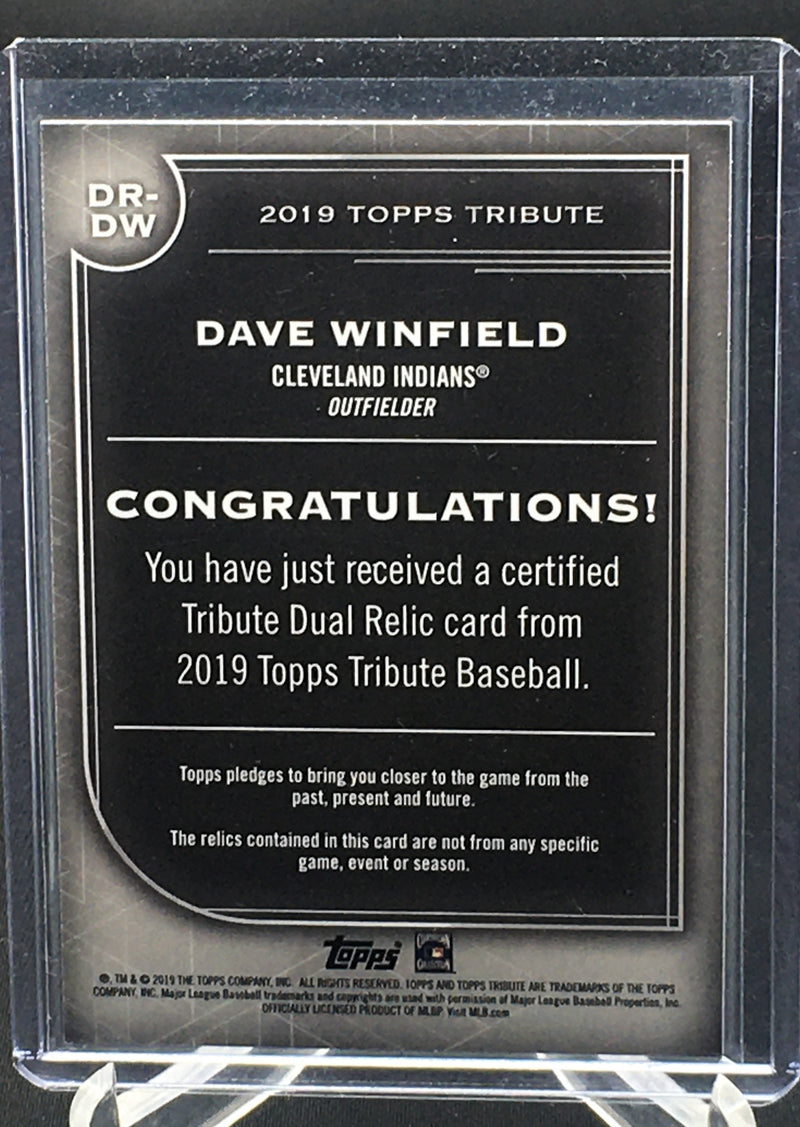 2019 TOPPS TRIBUTE - TRIPLE DUAL RELIC - D. WINFIELD - #DR-DW - #'D/50