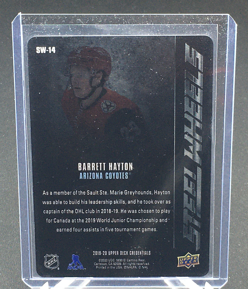 2019 UPPER DECK CREDENTIALS - STEEL WHEELS - B. HAYTON -