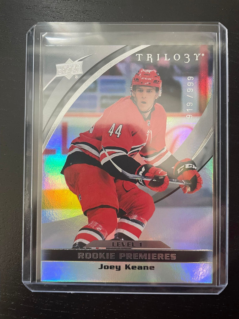 2021 UPPER DECK EXTENDED SERIES - TRILOGY ROOKIE PREMIERES - J. KEANE - #5 - #'D/999 - RC