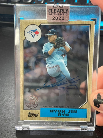 2022 TOPPS CLEARLY AUTHENTIC - H. RYU - #87TBA-HR - AUTOGRAPH