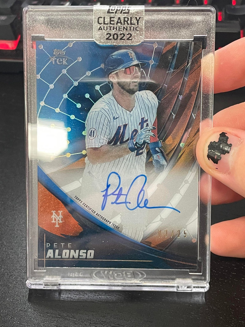 2022 TOPPS CLEARLY AUTHENTIC - P. ALONSO - #TEK-PA - #'D/25 - AUTOGRAPH