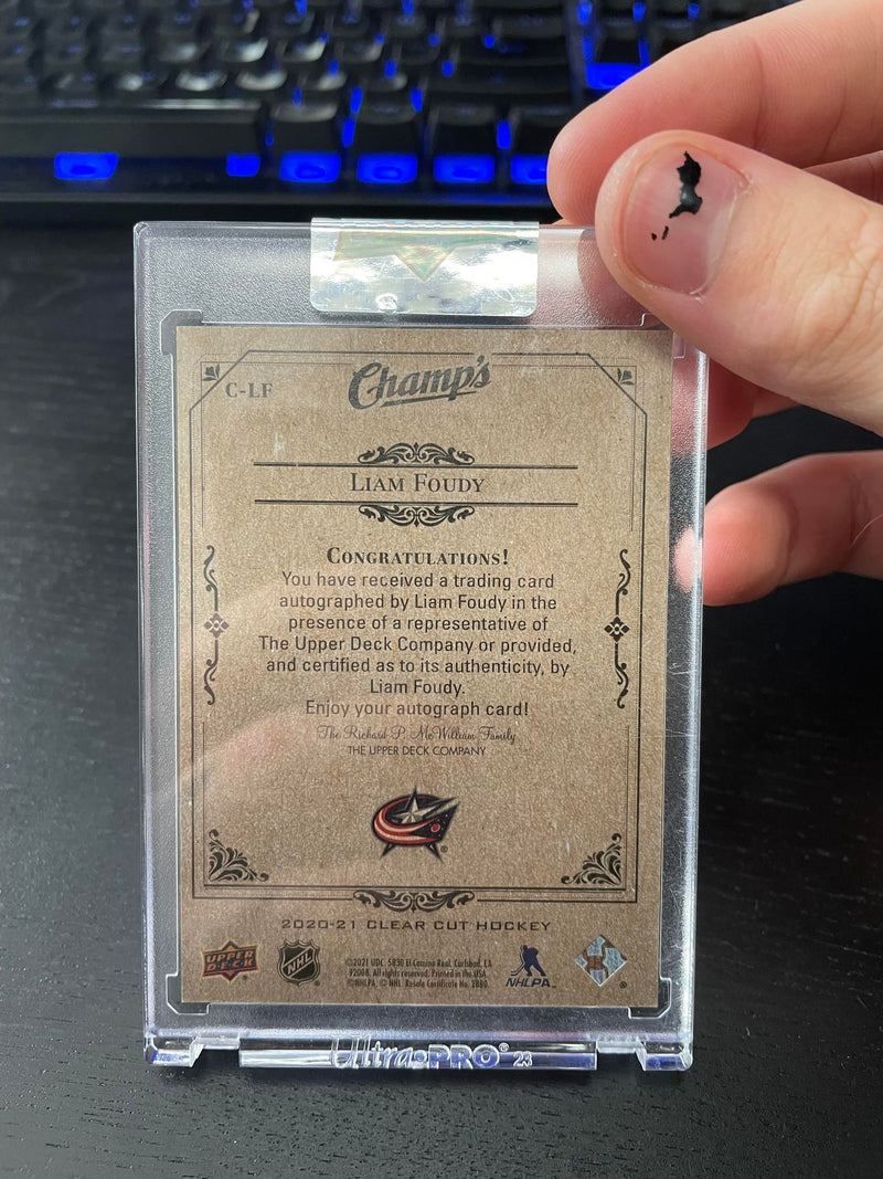 2020 UPPER DECK CLEAR CUT - CHAMP'S - L. FOUDY -