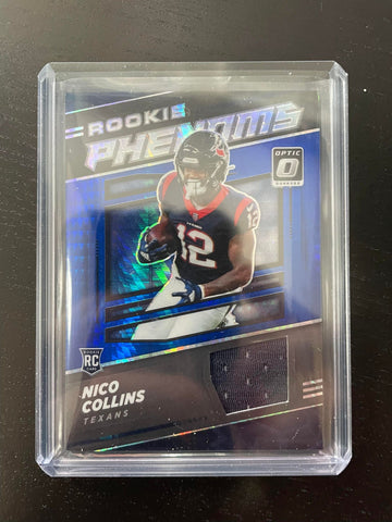 2021 PANINI DONRUSS OPTIC - BLUE HYPER PRIZM - N. COLLINS - #RP-30 - RELIC - RC