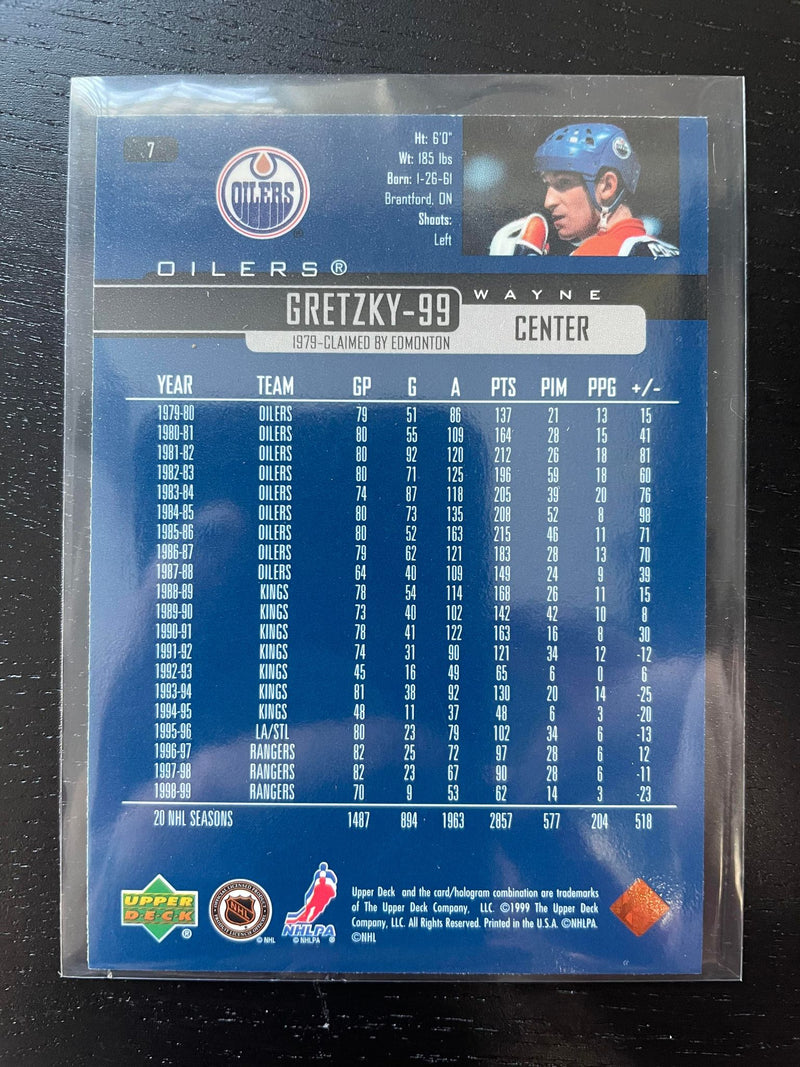 1999 UPPER DECK - W, GRETZKY - SELECT YOUR CARD