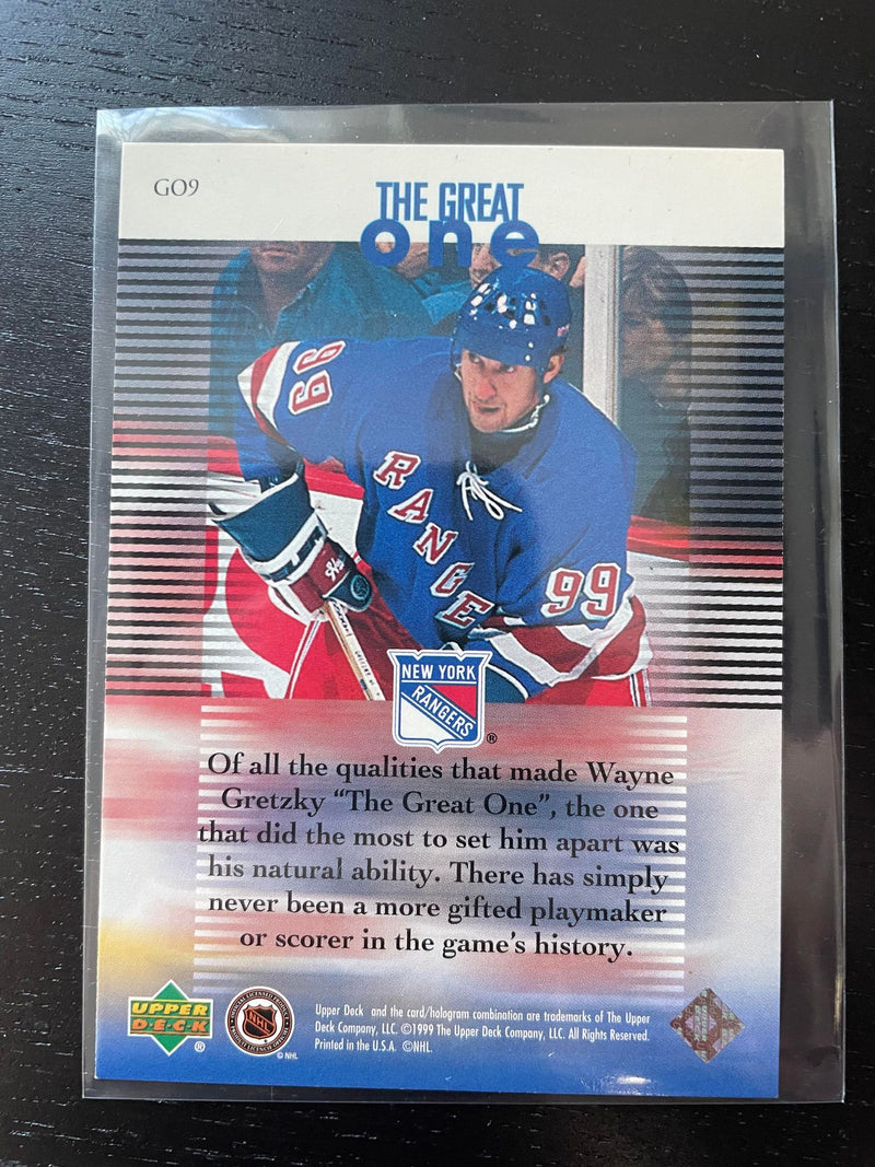 1999 UPPER DECK - THE GREAT ONE - W. GRETZKY - SELECT YOUR CARD