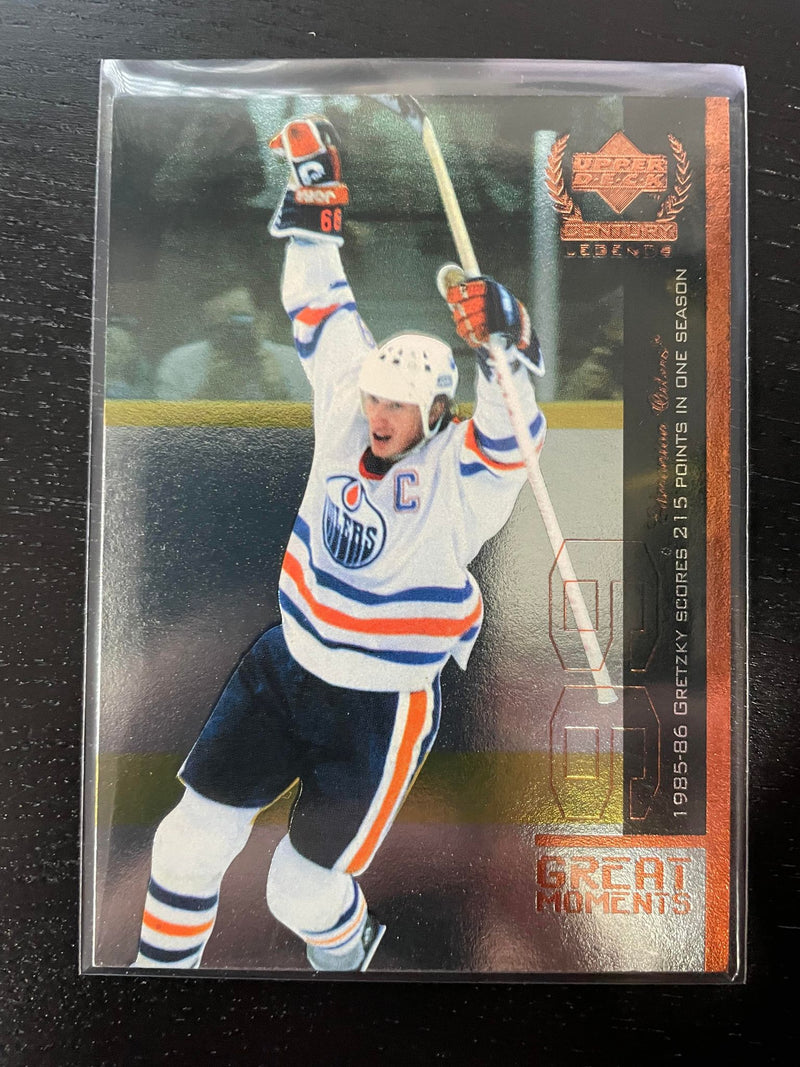 1999 UPPER DECK CENTURY LEGENDS - GREAT MOMENTS - W. GRETZKY -