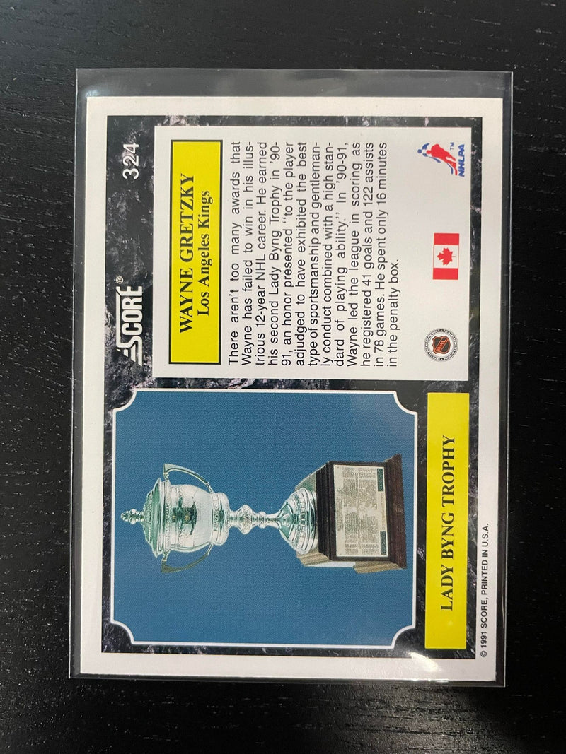 1991 SCORE - LADY BYNG TROPHY - W. GRETZKY -