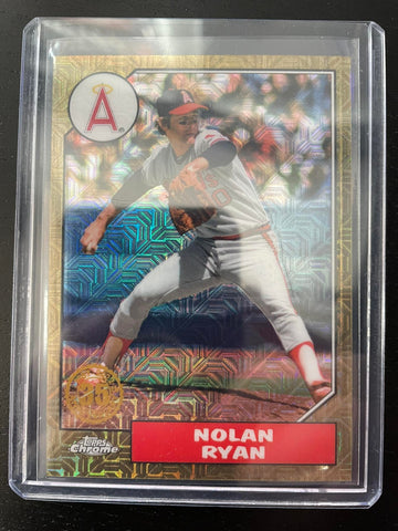 2022 TOPPS UPDATE SERIES - SILVER PACK - GOLD REFRACTOR - N. RYAN - #T87C-25 - #'D/50