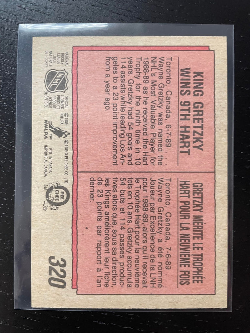 1989 O-PEE-CHEE - HART TROPHY - W. GRETZKY -