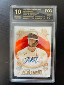 2021 TOPPS CHROME ALLEN & GINTER - ORANGE REFRACTOR - J. BART - #AGA-JB - #'D/25 - RC - FCG 10 - AUTOGRAPH FCG 10***