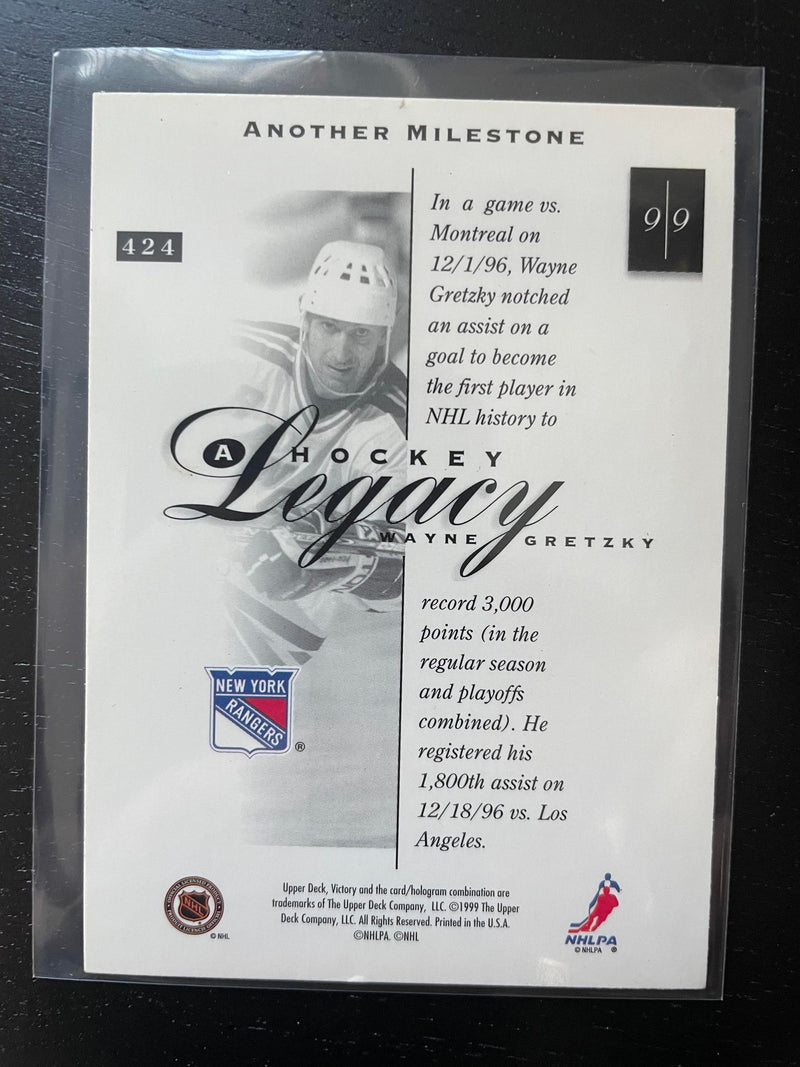 1999 VICTORY - HOCKEY LEGACY - W. GRETZKY - PICK YOUR CARD