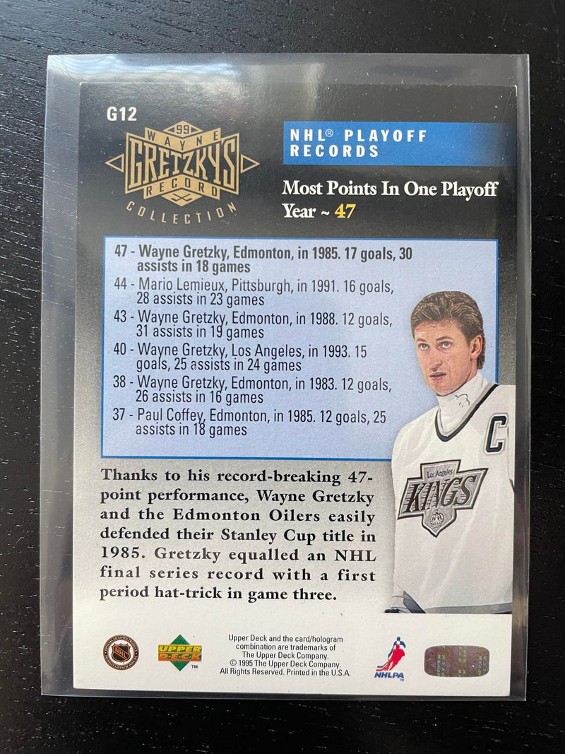 1995 UPPER DECK - WAYNE GRETZKY RECORD COLLECTION - W. GRETZKY - SELECT YOUR CARD
