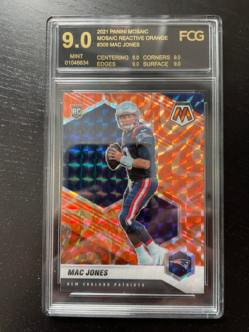 2021 PANINI MOSAIC - ORANGE REACTIVE PRIZM - M. JONES - #306 - FCG 9 - RC***