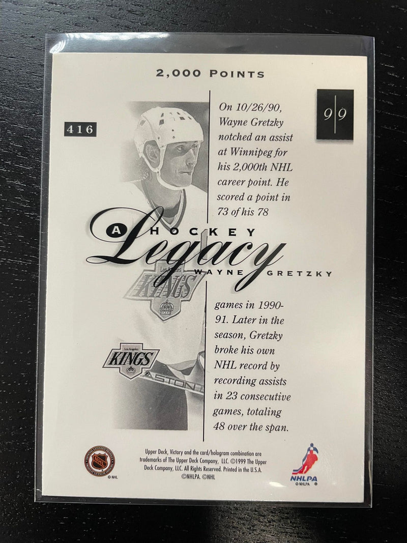 1999 VICTORY - HOCKEY LEGACY - W. GRETZKY - PICK YOUR CARD