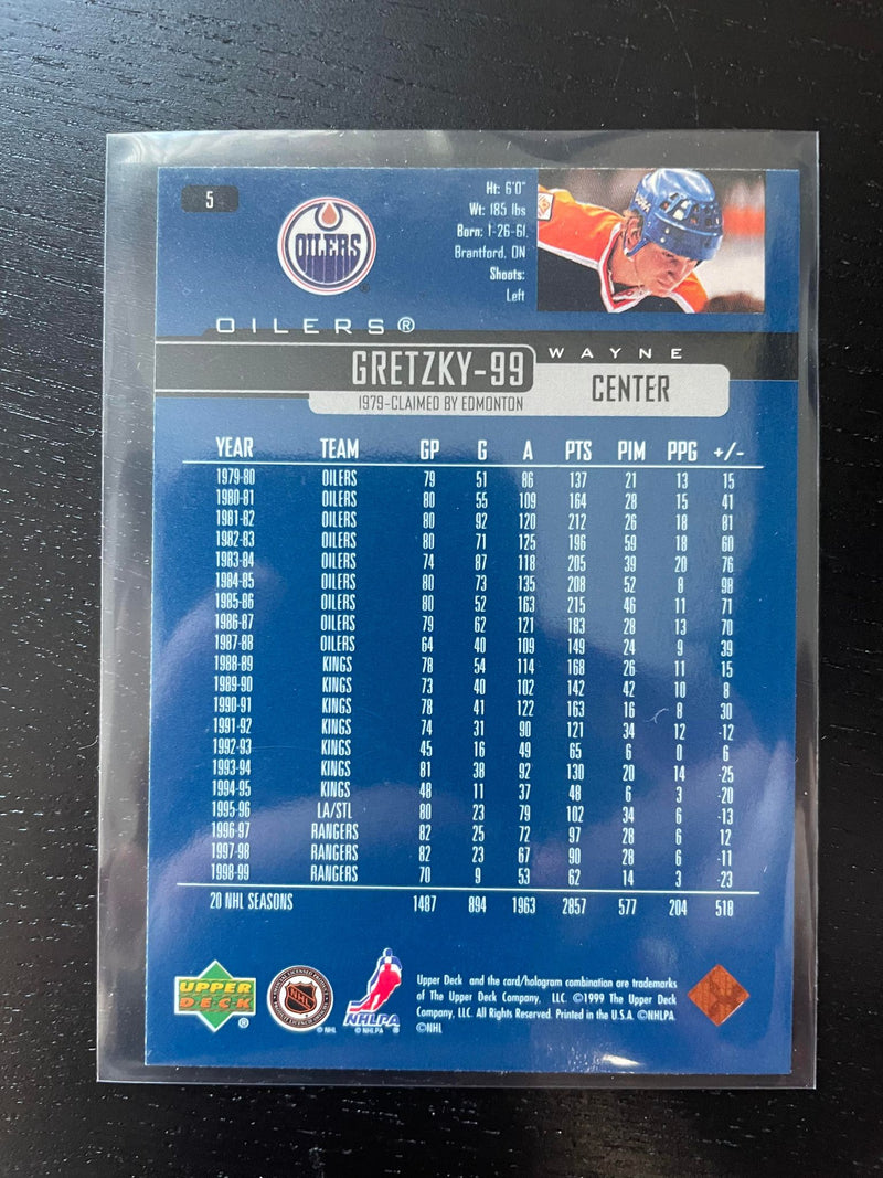 1999 UPPER DECK - W, GRETZKY - SELECT YOUR CARD