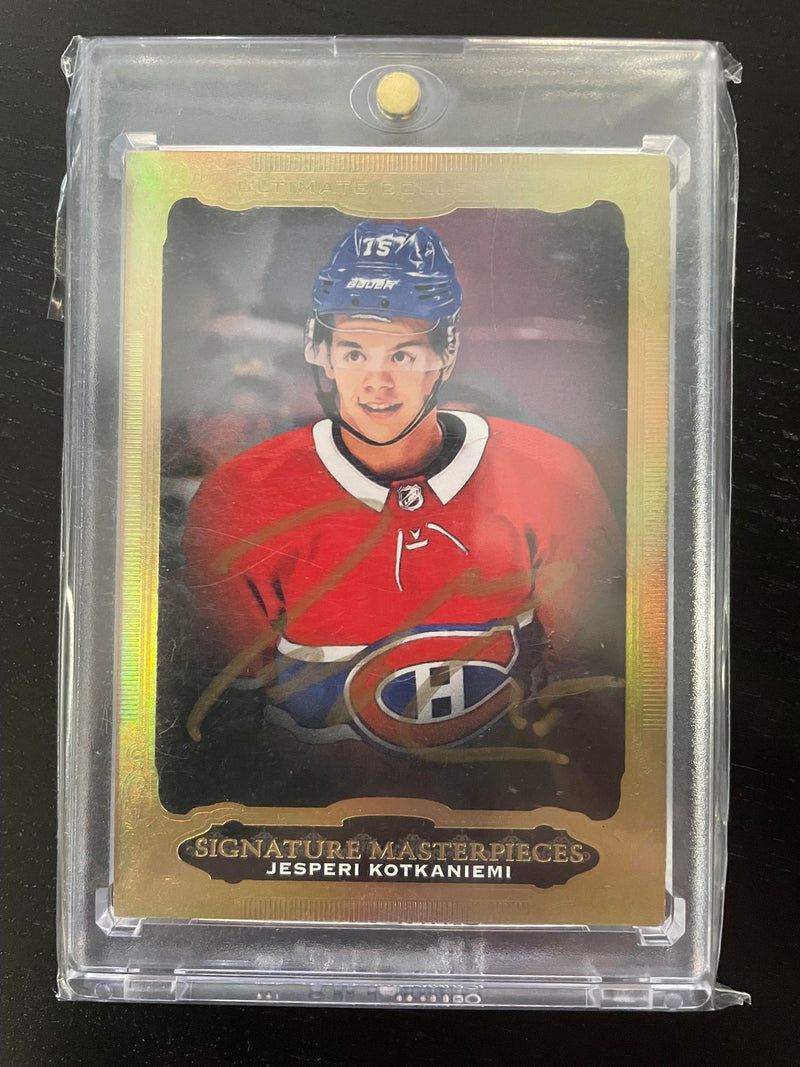 2018 UPPER DECK ULTIMATE COLLECTION - SIGNATURE MASTERPIECES - J. KOTKANIEMI -