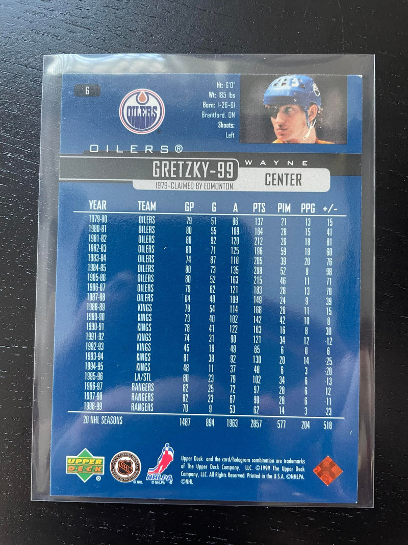 1999 UPPER DECK - W, GRETZKY - SELECT YOUR CARD