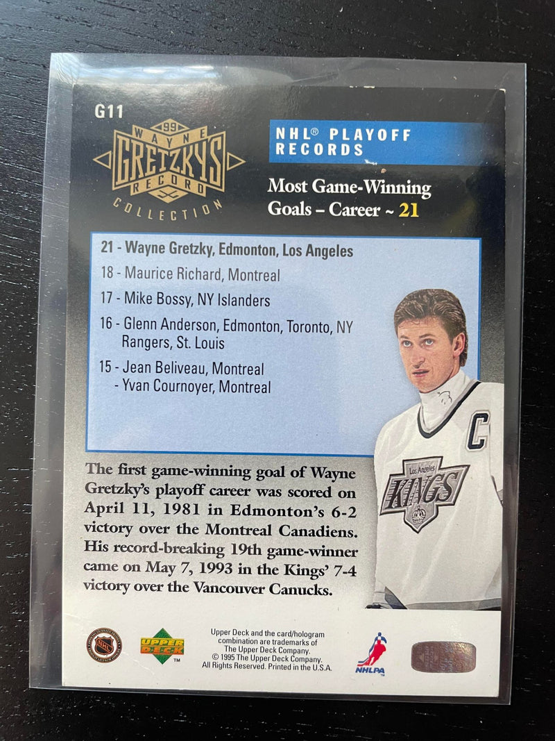 1995 UPPER DECK - WAYNE GRETZKY RECORD COLLECTION - W. GRETZKY - SELECT YOUR CARD