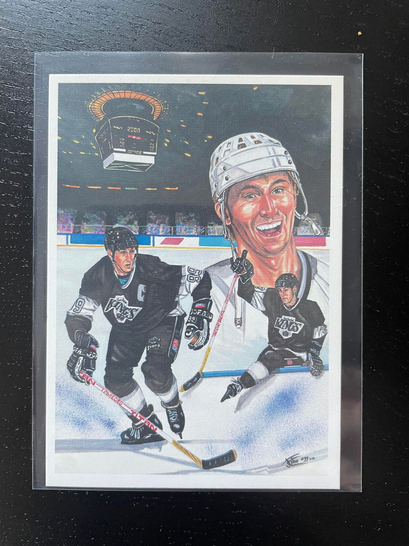 1992 JOHN MCLEAN ART CARD - W. GRETZKY