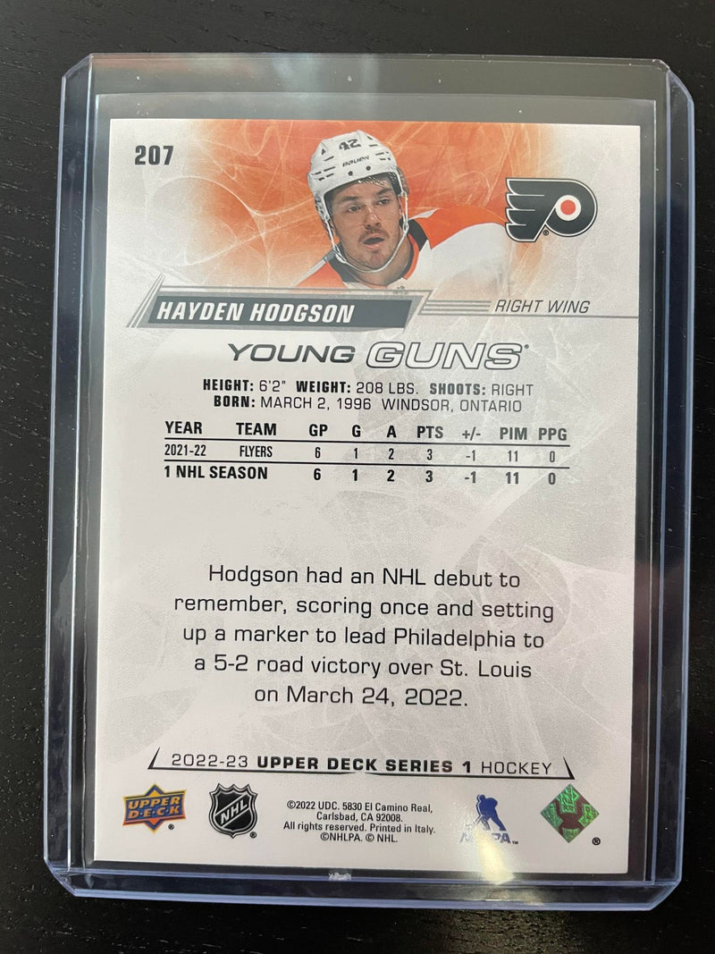 2022 UPPER DECK SERIES ONE - YOUNG GUNS - H. HODGSON -