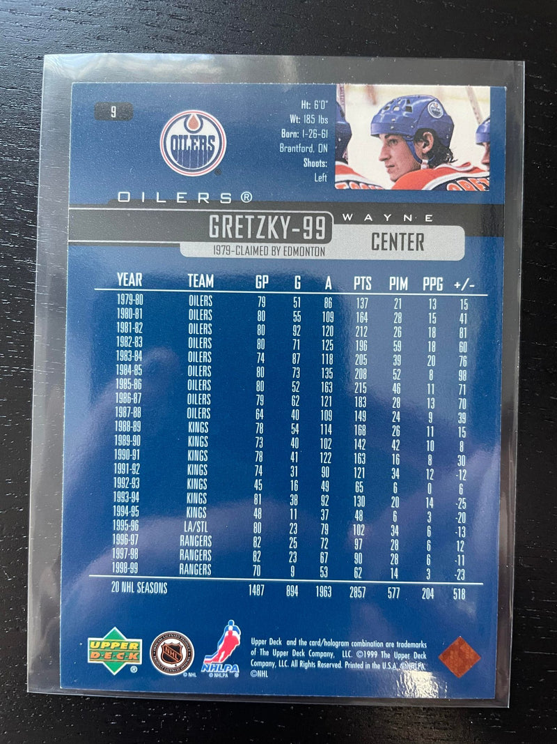 1999 UPPER DECK - W, GRETZKY - SELECT YOUR CARD