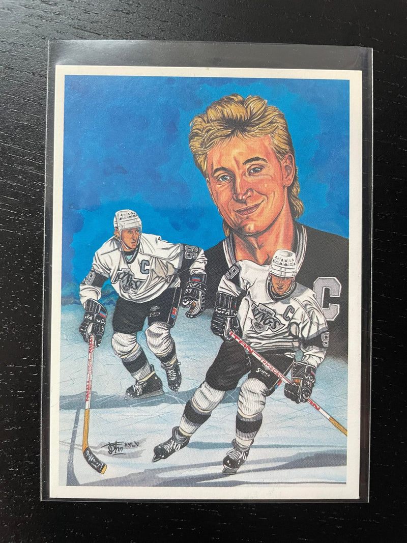 1992 JOHN MCLEAN ART CARD - W. GRETZKY