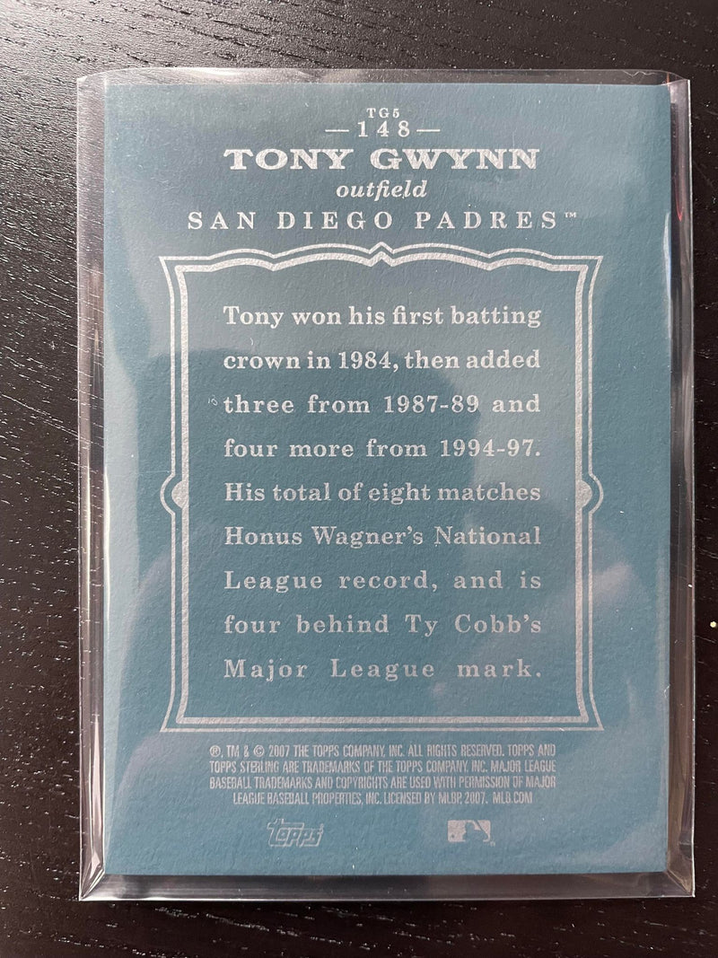 2007 TOPPS STERLING - T. GWYNN - SELECT YOUR CARD