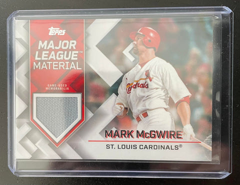 2022 TOPPS SERIES ONE - MAJOR LEAGUE MATERIAL - M. McGWIRE - #MLM-MMC - RELIC