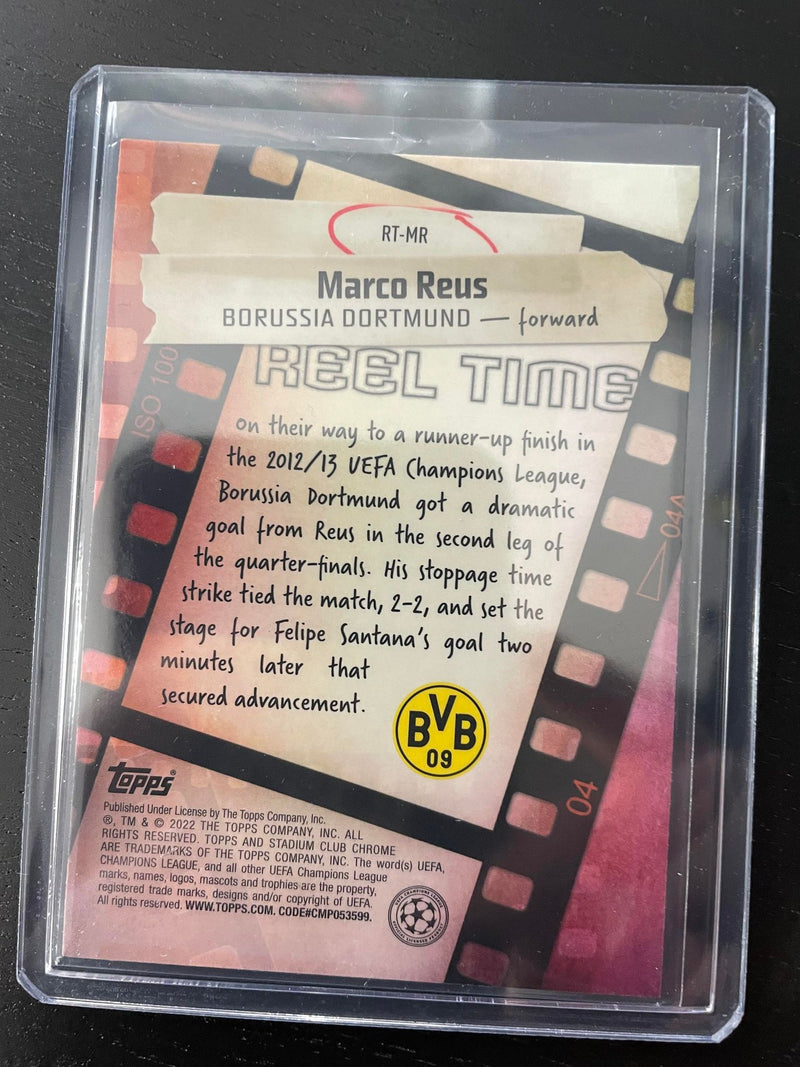 2022 TOPPS CHROME STADIUM CLUB CHROME UEFA - REEL TIME - M. REUS -