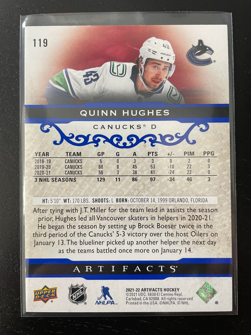 2021 UPPER DECK ARTIFACTS - COLOUR SHORT PRINTS - SELECT YOUR PLAYER