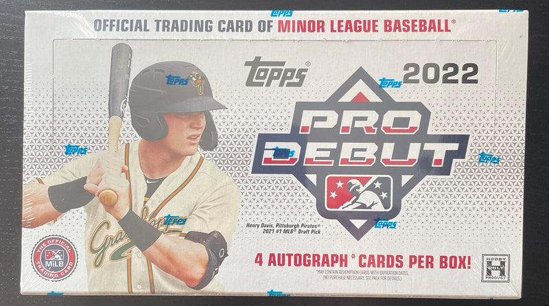 2022 TOPPS PRO DEBUT BASEBALL HOBBY BOX