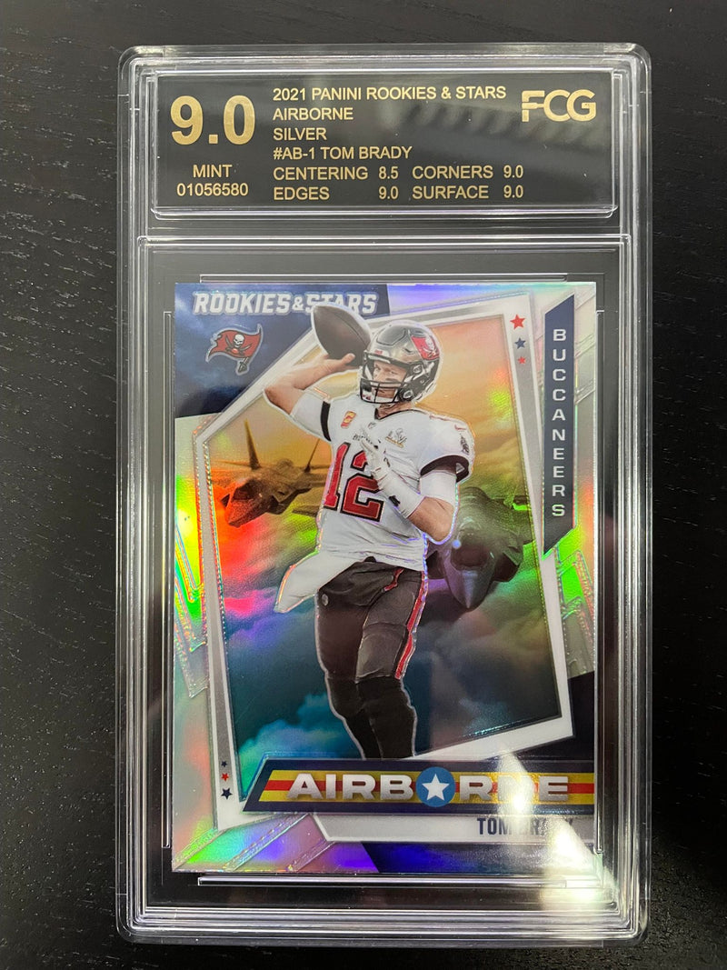 2021 PANINI ROOKIES & STARS - AIRBORNE - SILVER PRIZM - T. BRADY -