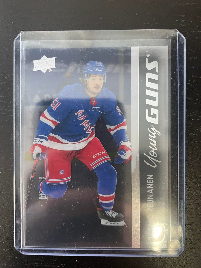 2021 UPPER DECK SERIES ONE - CLEAR CUT - YOUNG GUNS - T. REUNANEN -