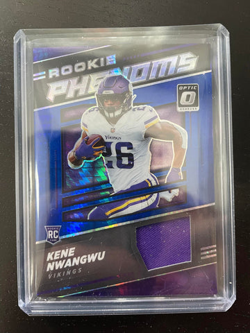 2021 PANINI DONRUSS OPTIC - BLUE HYPER PRIZM - ROOKIE PHENOMS - K. NWANGWU - #RP-33 - RELIC - RC