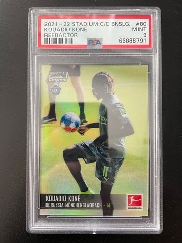 2021 TOPPS STADIUM CLUB CHROME BUNDESLIGA - REFRACTOR - K. KONE - #80 - PSA 9 - RC***