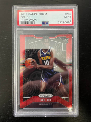 2019 PANINI PRIZM - RUBY WAVE PRIZM - B. BOL - #282 - PSA 9 - RC