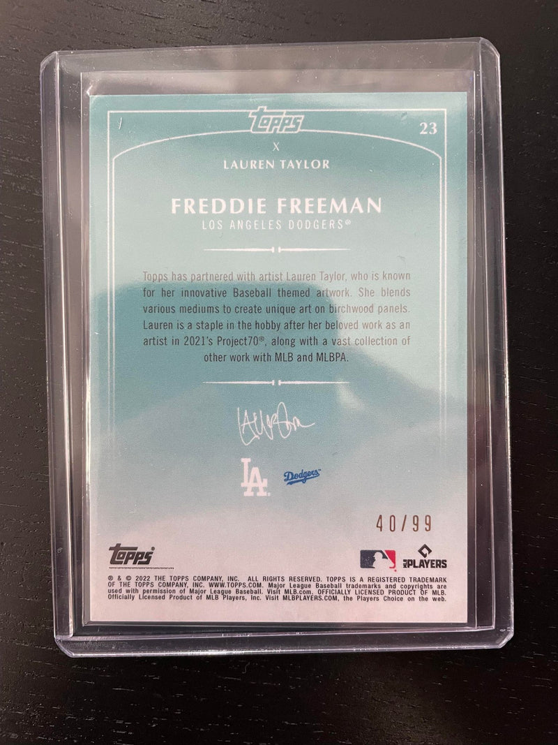 2022 TOPPS LAUREN TAYLOR - SILVER - F. FREEMAN - #23 - #'D/99