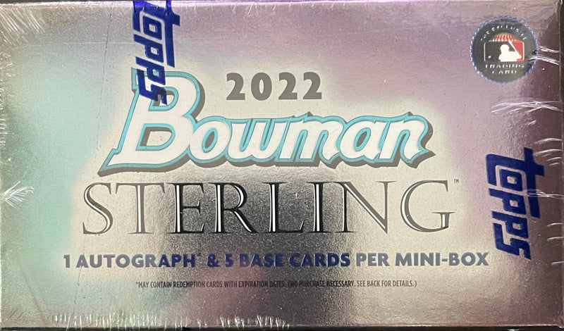 2022 TOPPS BOWMAN STERLING BASEBALL HOBBY MINI BOX