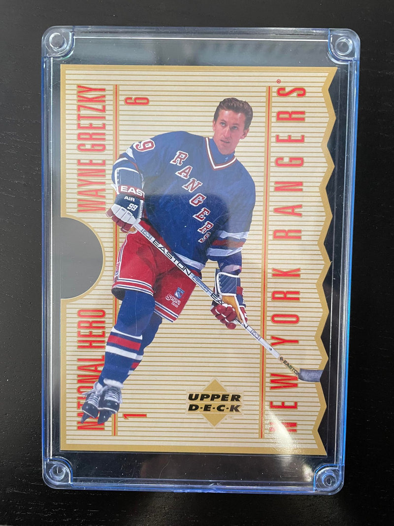 1996 UPPER DECK - LIMITED EDITION - NATIONAL HERO PROMO - JUMBO - W. GRETZKY - #NH1 - #'D/5000***