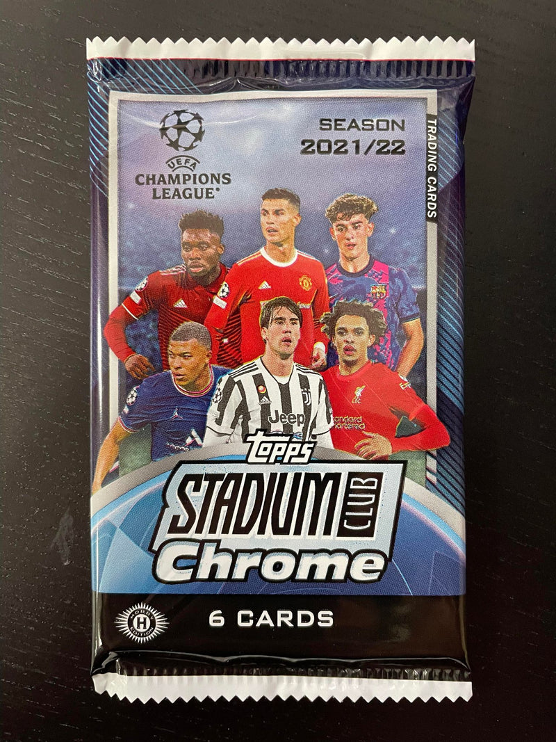 2021 TOPPS CHROME UEFA CHAMPION'S LEAGUE SOCCER HOBBY PACK