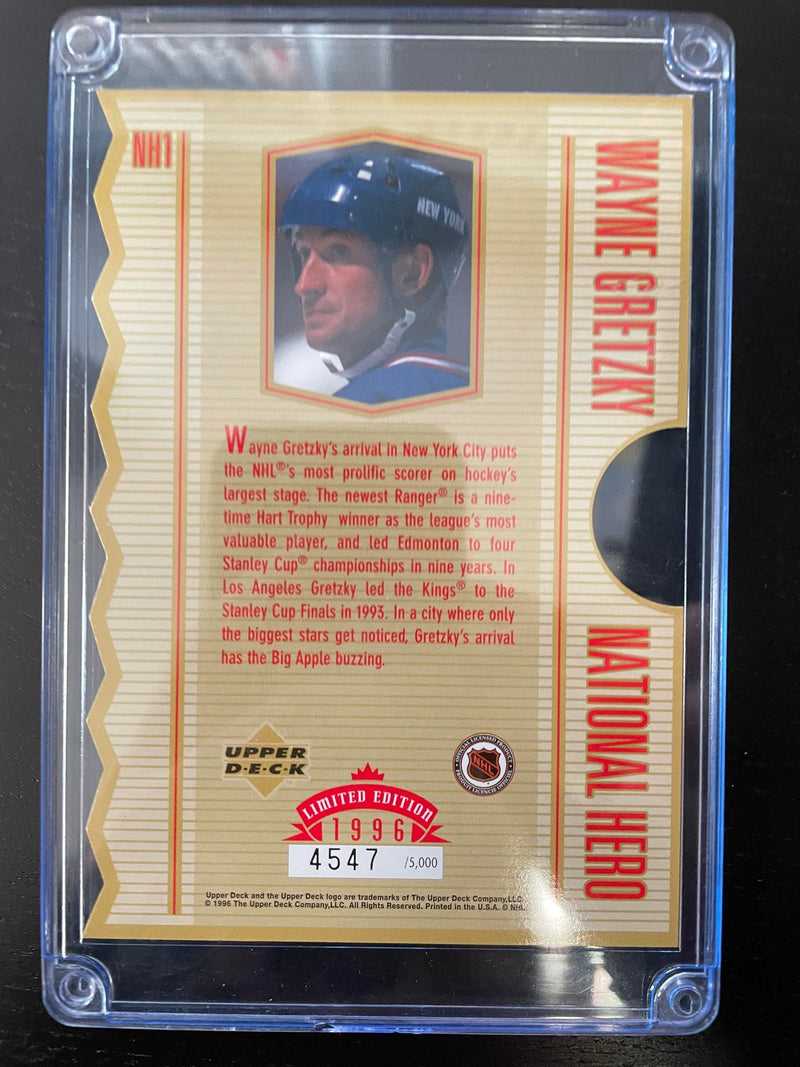 1996 UPPER DECK - LIMITED EDITION - NATIONAL HERO PROMO - JUMBO - W. GRETZKY - #NH1 - #'D/5000***
