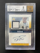 2004 E-X - ROOKIE JERSEY AUTOGRAPHS - GOLD - P. RIVERS - #42 - #'D/27 - BGS 8 - RELIC AUTOGRAPH BGS 10