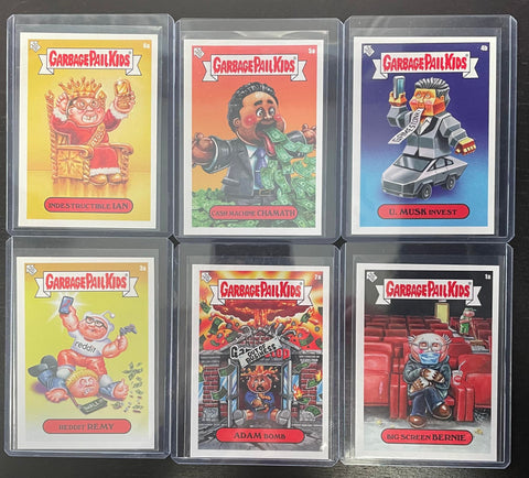 2021 TOPPS - GARBAGE PAIL KIDS - GAMESTONK - 6 CARD FULL STICKET SET
