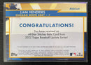 2022 TOPPS UPDATE - ALL-STAR STITCHES - SILVER - L. HENDRIKS - #ASSC-LH - #'D/50 - RELIC