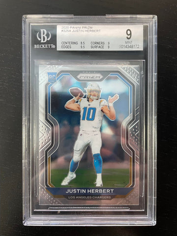 2020 PANINI PRIZM - J. HERBERT - #325A - BGS 9 - RC